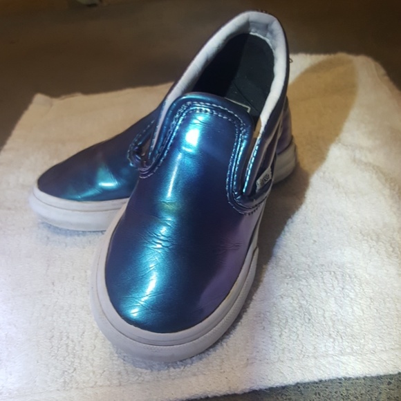 Shiny blue vans - Picture 2 of 4